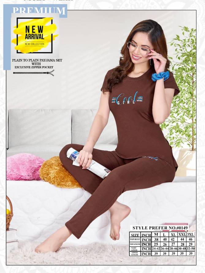 Summer Special Vol A0149 Hosiery Cotton Night Suits Catalog